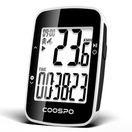 COOSPO BC26 GPS Bicycle Computer Wireless Bluetooth 5.0 / ANT+, IP67 Waterproof Bicycle Odometer Wireless Bicycle Speedometer Bike Computer 2.3 Inch LCD with Automatic Backlight