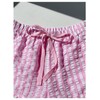Verdusa Women's Striped Ruffle Textured Mini Shorts Summer Vacation Shorts