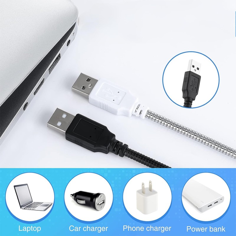 Mudder 2 Pieces USB LED Light for Laptop Keyboard Light