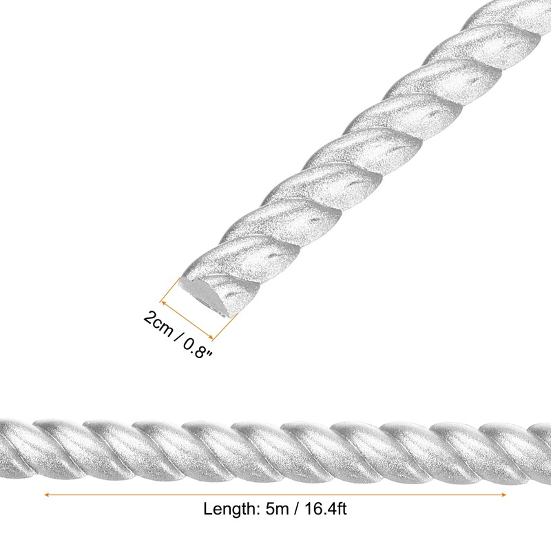 uxcell Peel and Stick Molding Trim for Walls 0.8" x