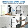 VFAUOSIT Kitchen Faucets with LED Light, Commerical Black Kitchen Faucet