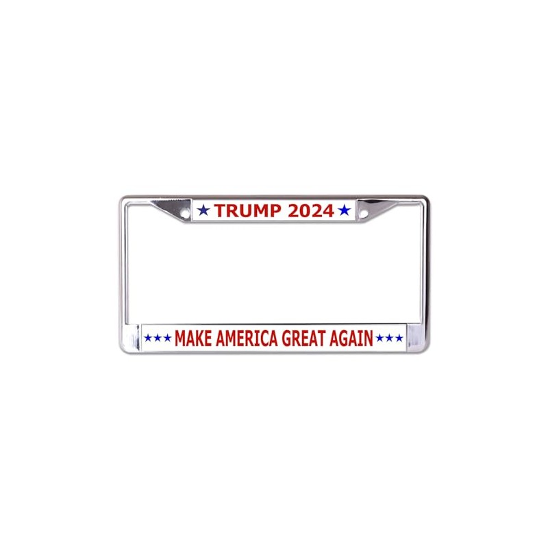 Trump 2024#3 Chrome License Plate Frame