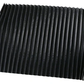 SPORTARC CNC Machine Protector Dust Milling Machine Flexible Protective Flat Accordion Bellows Cover Tool Black 300mm