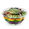 [50 Sets] 32 oz. Plastic Salad Bowls To Go With