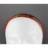 Brown Black set of 5 headbands pack plastic thin skinny