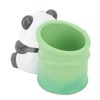 Panda Bamboo Pen Holder Cute Shape Large Capacity Resin Multipurpose