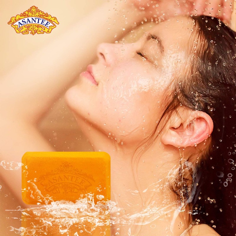 ASANTEE PAPAYA & HONEY Soap Bars with Vitamin C,E and