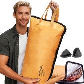 BBQ Blanket for Resting Meat, Reusable Smoke Grilling Resting Bags, Large Capacity Meat Resting Blanket for Brisket/Pork Shoulders/Turkeys, for Men BBQ Lovers (Regular 25in)