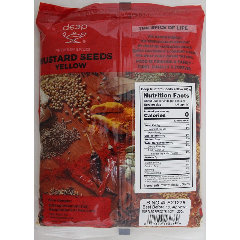 Mustard Seeds Yellow 7 Oz