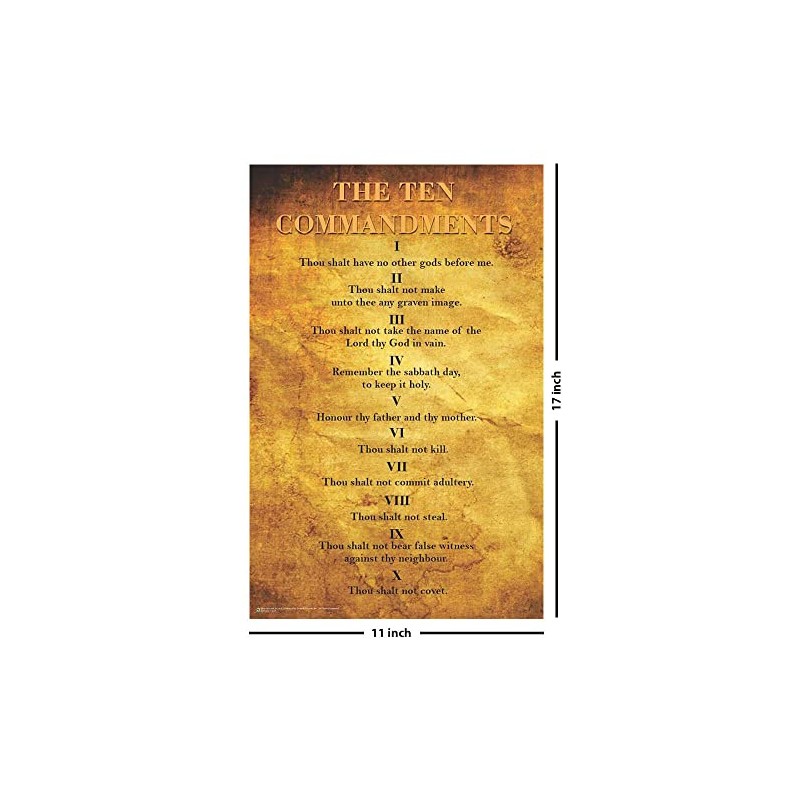 The Ten Commandments - Mini Poster - 11" x 17"