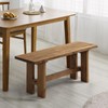 HOKYHOKY Reclaimed Solid Wood Bench, 43.3" Farmhouse Entryway Bench for