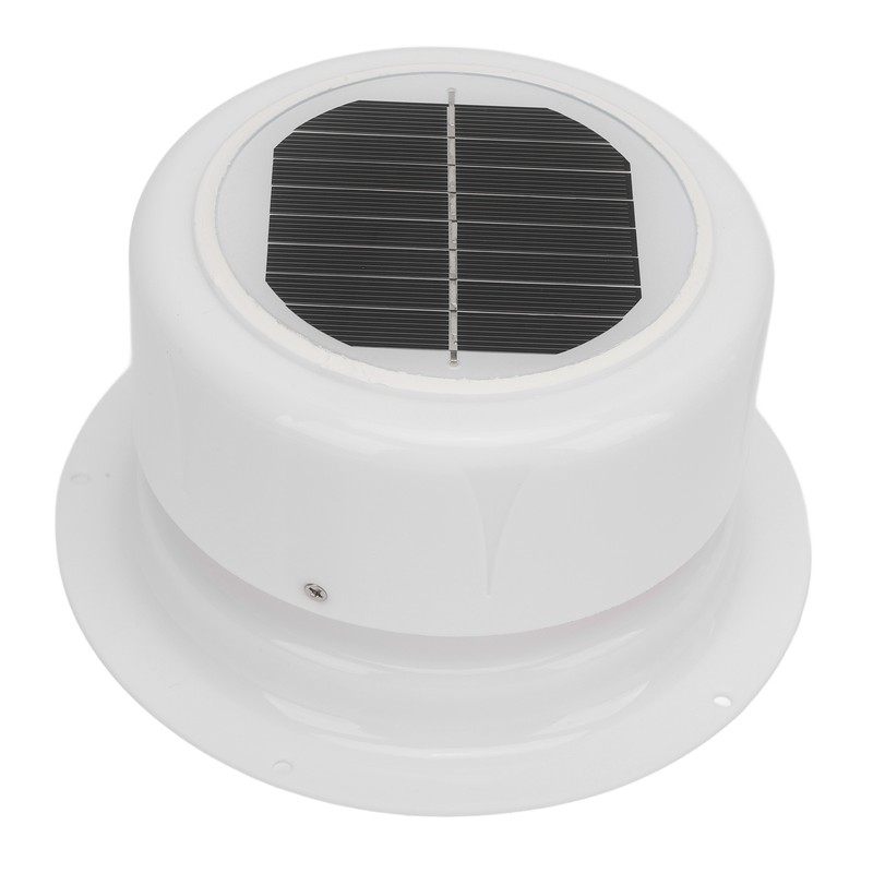 Solar Powered Vent Fan with Mounting Screws Ceiling Exhaust Ventilation