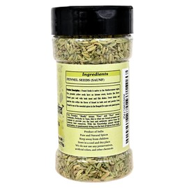 Shudh india Fennel Seeds (Saunf Sabut) Whole Spice 2.65oz (75g) All Natural ~ Gluten Friendly | NON-GMO | Vegan | Indian Origin (Fennel Seeds)