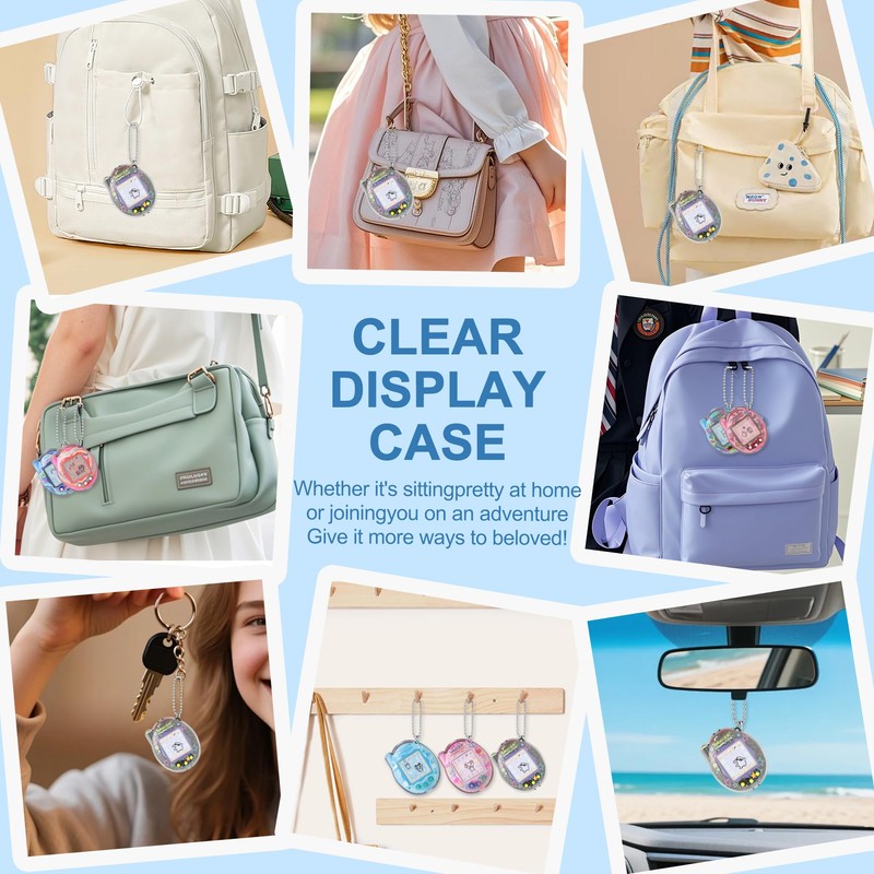 SGHLDE for Tamagotchi Connection V3 Case, Clear Hard PC Drop-Proof
