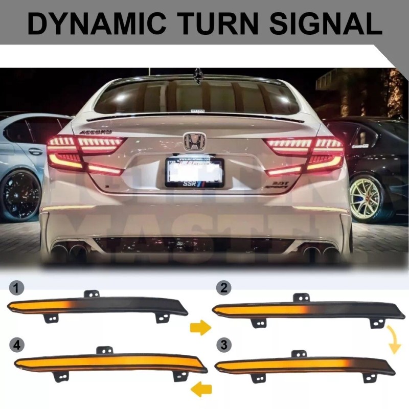 lighting_master 1 Pair For Honda Accord 2018-2022 w/ Animation Smoke
