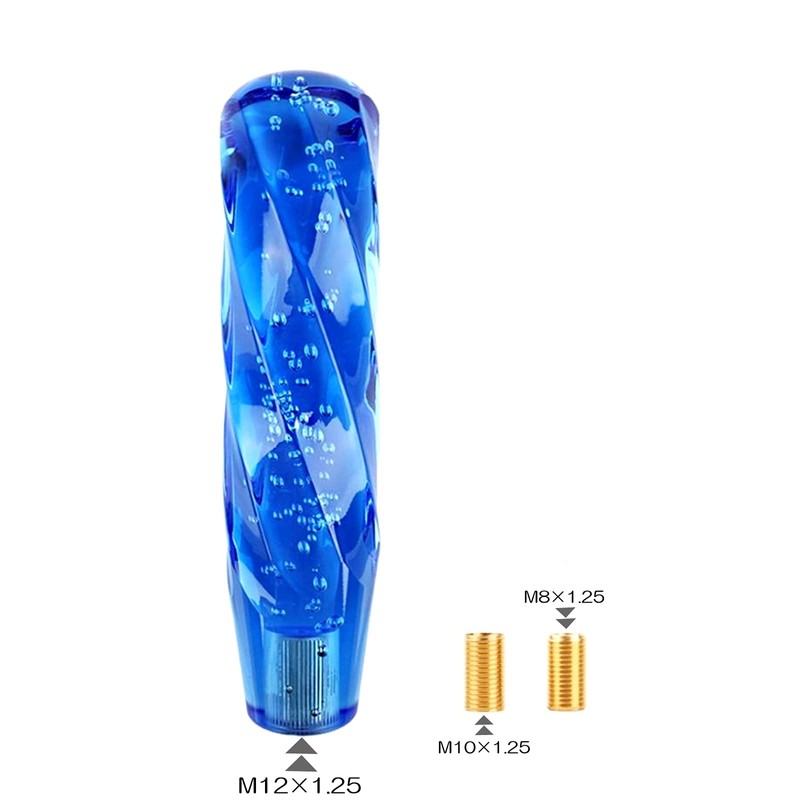 SCGEHA Universal Crystal Shift Knob, Bubble Twist with Foam Adapter,