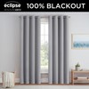Eclipse Dutchess 100% Blackout Lined Grommet Curtains, Thermal Insulated Window