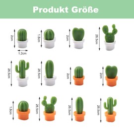 VIKY® Cactus Magnets Fridge Small, Fridge Magnets Children, Magnets for Magnetic Board, Mini Fridge Magnets, Fridge Magnet for Fridge, Magnetic Board, Whiteboard, Pin Board