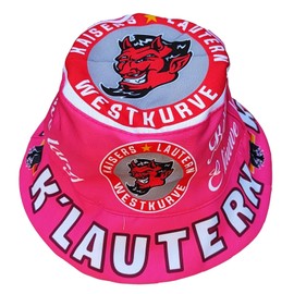 Generisch Kaiserslautern Sun Hat in Pink (Betze Girl/E Läwwe Long), Fishing Hat, Fishing Hat, Pink, white, red