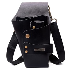 Scissor Case (5 Colors Available), Scissor Case, For Hairdressers (Combs, Ducker Pins, Etc), PU Leather, Scissor Case [SOY'S F], Black