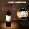 LED Wine Bottle Lamp Innovative Cordless Table Light with USB