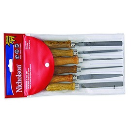 Nicholson 22062NN FILE SET,6PC,4" ASSORTMENT,BAST,POUCHED