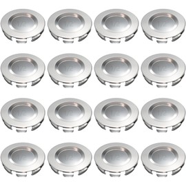 Wocloer 12 Pcs Stainless Steel Electrical Box Knockout Plugs - Fits 1/2" Conduit & Multi-Sizes, Easy Install Removable Seals forClosure Unused Electric Box Outlets - Dust & Waterproof