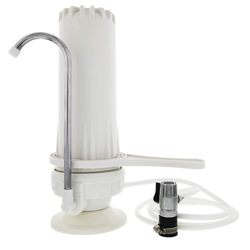 Countertop Drinking Water Filter System for Sediment and Chlorine Removal