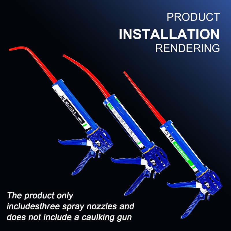 Caulking Nozzle of Caulking Gun, Curved caulking Nozzle applicator, Replacement