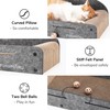 FUKUMARU 26 Inch Cat Scratcher Cardboard Lounge Bed, 2 Reversible