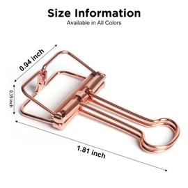 MCYCAXI 30-Pack Metal Wire Binder Clips (Medium Size) - Hollow Paper Clips for Paperwork, Crafts, Sewing, Office & School Supplies - Multicolor - Ideal for Kids, Teachers, Organizing, and Gift Giving