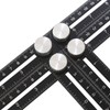 Benvo Upgraded Multi Angle Measuring Ruler Full Metal Template Tool