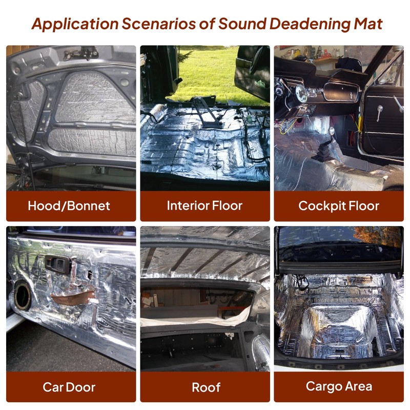BuyUneed 334mil 7 Yard Sound & Heat Deadening Material Car