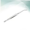 WOONEKY 1pc Silver Nail Tweezers Tool Multifunction Nail Art Sculpture