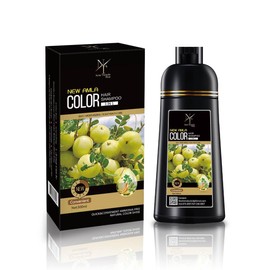 Hair color Shampoo to cover gray hair, Hair Dye, Hair color, instent Hair Color (BROWN BLACK)