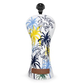 Golf Club Headcover Coconut Tree Goblet Golf Headcover Golf Wood Cover Aliennana Driver Cover (DR) Fairway Wood (FW), Utility (UT) (Driver(1pcs)) Made of Premium Embroidery PU Leather (Utility (1