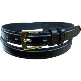 Men's Leather Lined Belt, Belts for Men, 1" Wide, Stylish Belt for Special Occasions or Work (BLACK, XL)