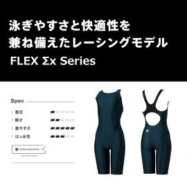 [Speed] FLEX Sigma Semi-Openback Kneeskin Women's Swim Suit