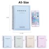 Spiral Notebook Set, BUDOME College Ruled Spiral Notebook A5 [4