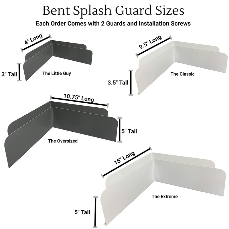 Eagle 1 Rain Gutter Valley Splash Guards, Straight or Bent
