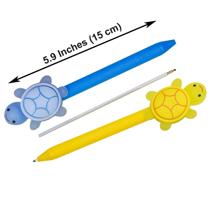 Maydahui 6 PCS Retractable Turtle Ballpoint Pen Black Ink Novelty