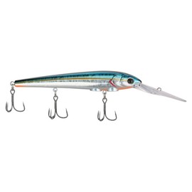 Berkley Deep Hit Stick Fishing Lure, Slick Blue Alewife, 3/4 oz, 4.75in, Wide, Aggressive Tail Action and Beefier Profile, Equipped with Sharp Fusion19 Hook