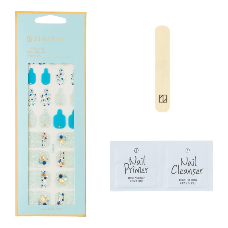 ZINIPIN FA00249 Foot Nail Seal Clear Lame Ocean