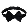 WDPAWS Dog Collar with Bowtie Soft Velvet Material with Quick