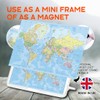Classic Rectangle Magnet with Stand - World Map Globe Earth