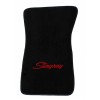 AFM NEW! Black Floor Mats 1968-1982 Chevy Corvette W/ Embroidered