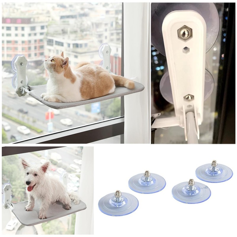 SquEqu 4 Pack Cat Window Perch Suction Cup Replacement with