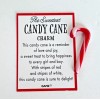 Ganz "The Sweetest CANDY CANE" Glass Charm/Token +Poem Card 1
