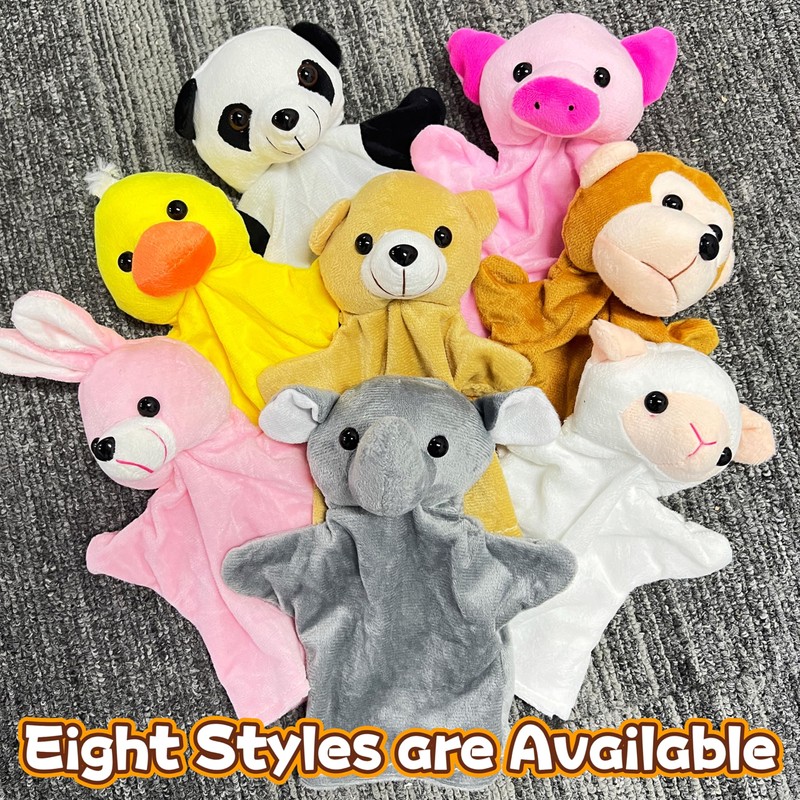 Brown Bear Hand Puppet Plush Toys (1 Pack) for Imaginative