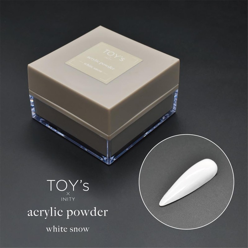 TOY's x INITY T-AP03 Acrylic Powder, White Snow, 0.9 oz